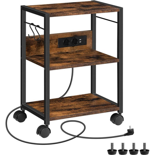 Legno Supporti per stampante Nero Robusto