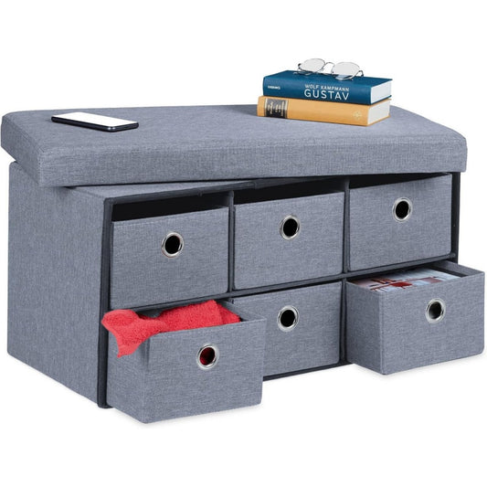 Panche contenitore Grigio Pieghevole
